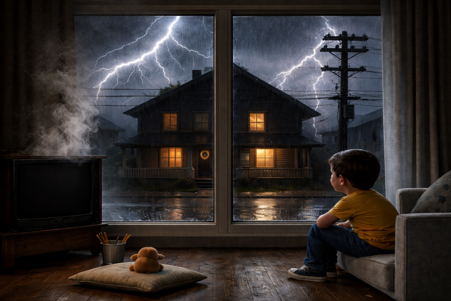 Equipamentos elétricos danificados por oscilação de energia